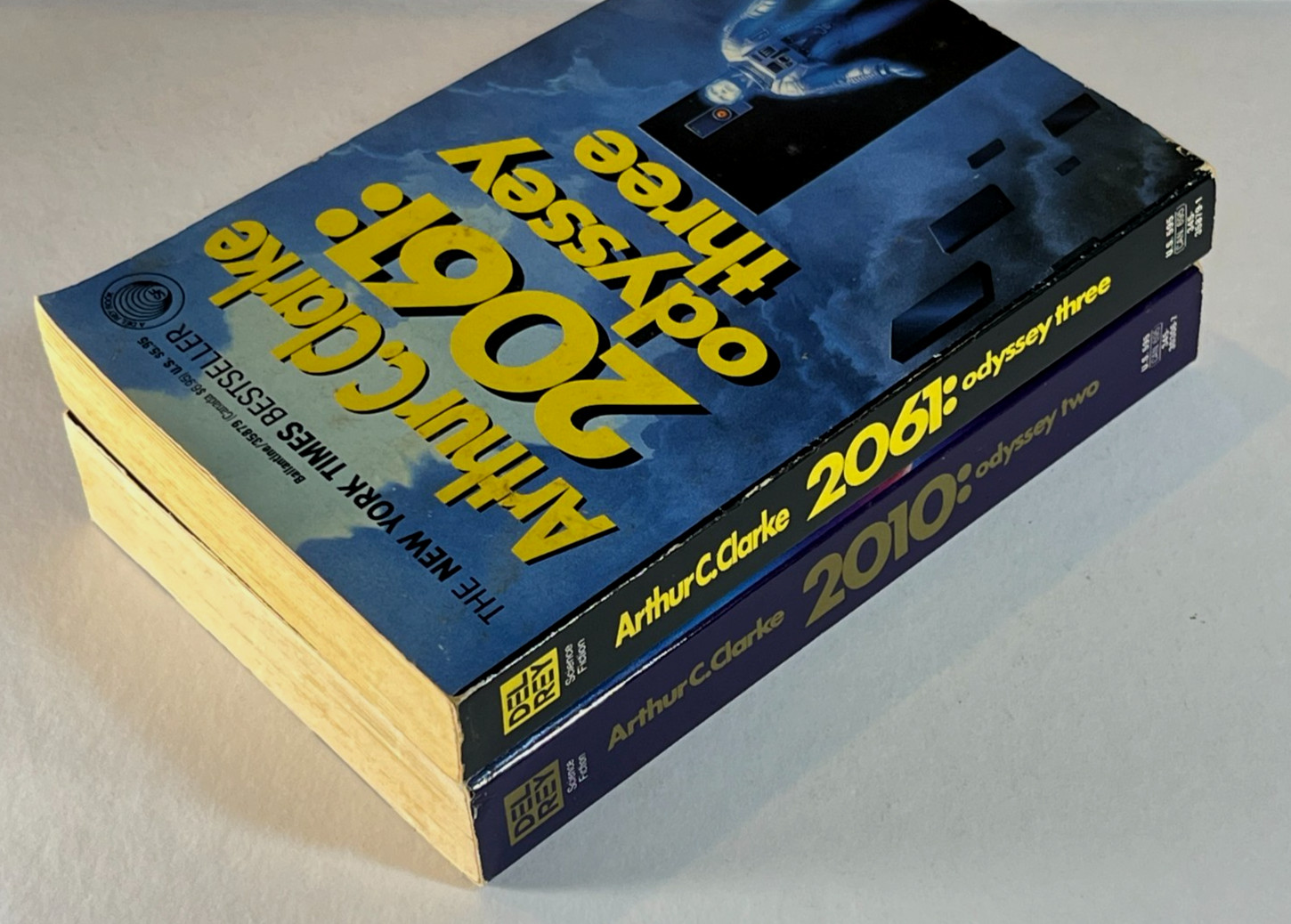 Arthur C. Clarke 2010 A Space Odyssey 2061 one two 1 2 Paperback lot PB Del Rey