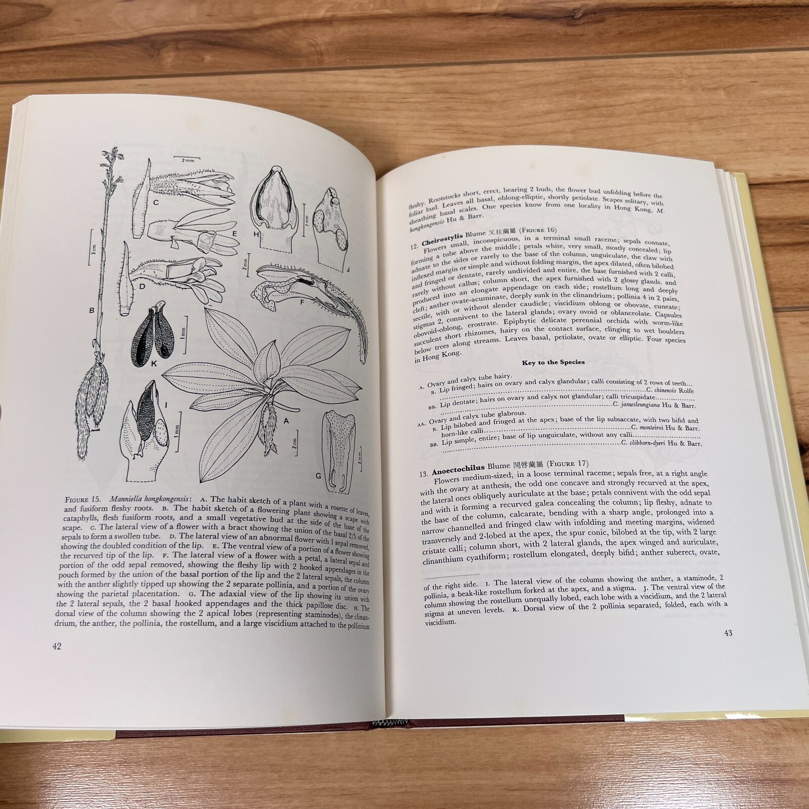 The Genera of Orchidaceae in Hong Kong by Shiu-ying Hu VERY GOOD VTG 1977 1st Ed