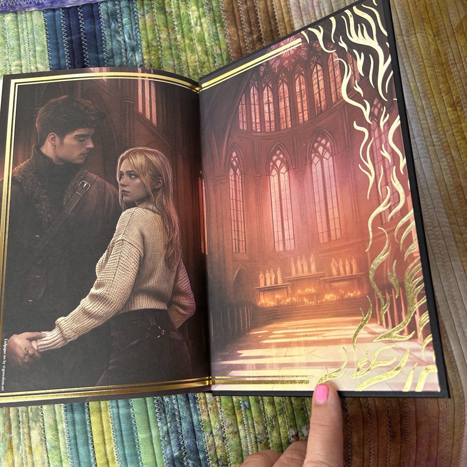 The Dagger and the Flame by Catherine Doyle ~ Fairyloot Signed Sprayed Edges