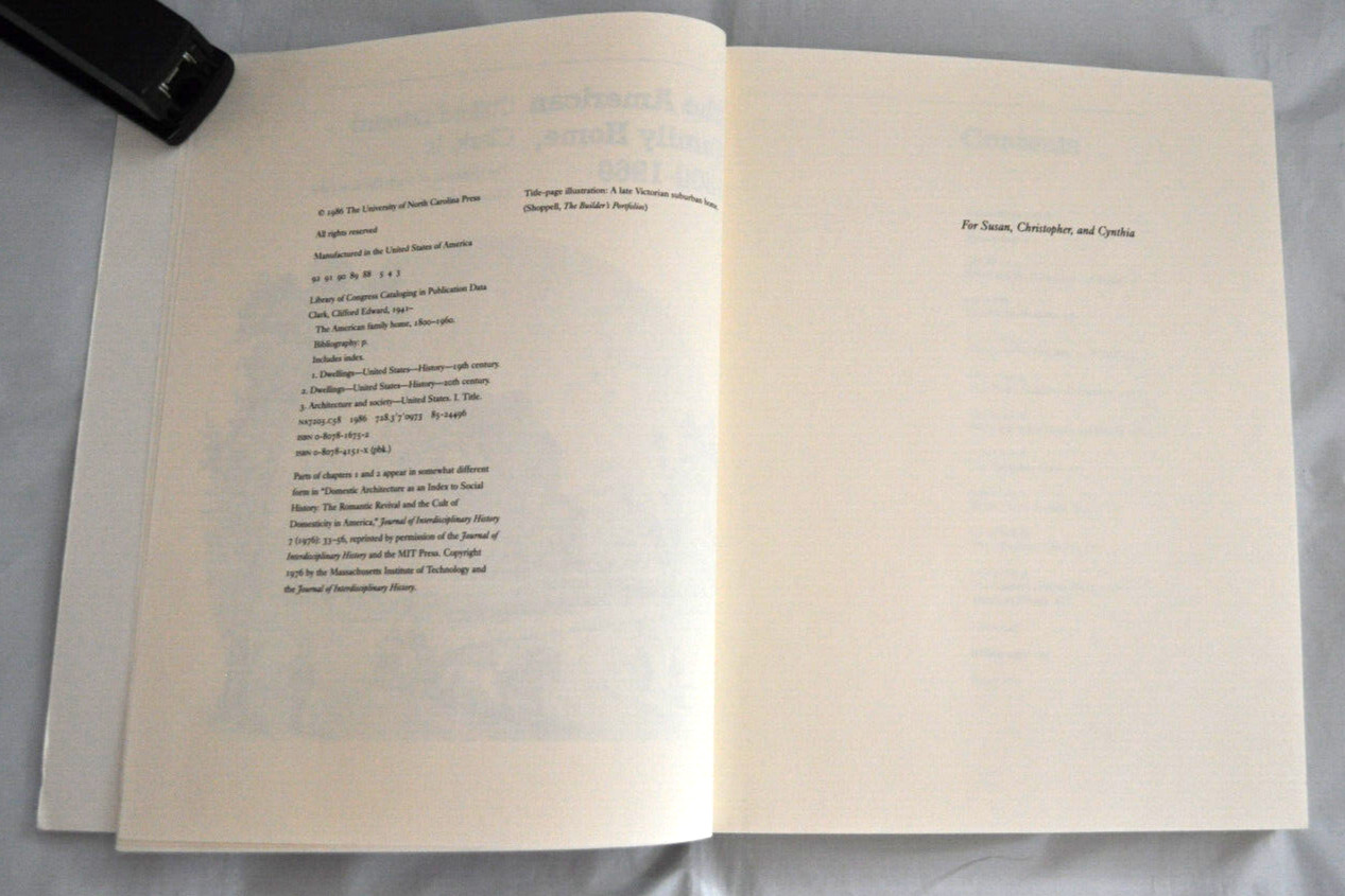 The American Family Home 1800-1960 by Clifford Edward Clark, JR. Book 1986