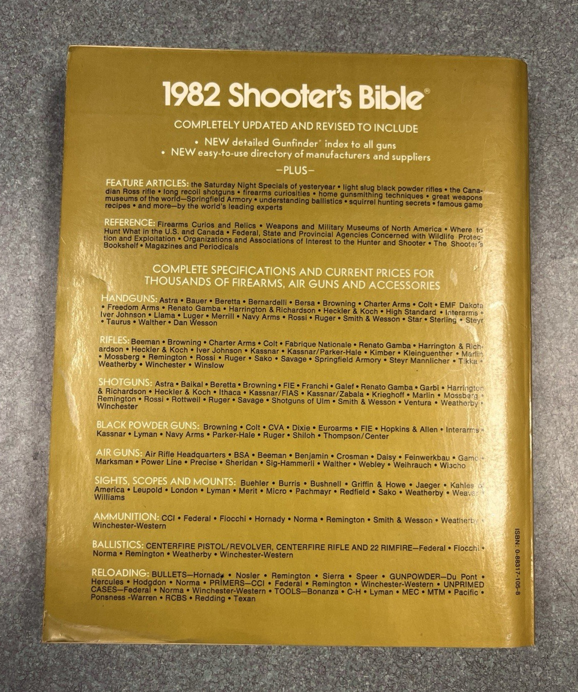 Shooter’s Bible 1982 Edition No. 73, Illustrated Stoeger Arms Co. Firearm Guide