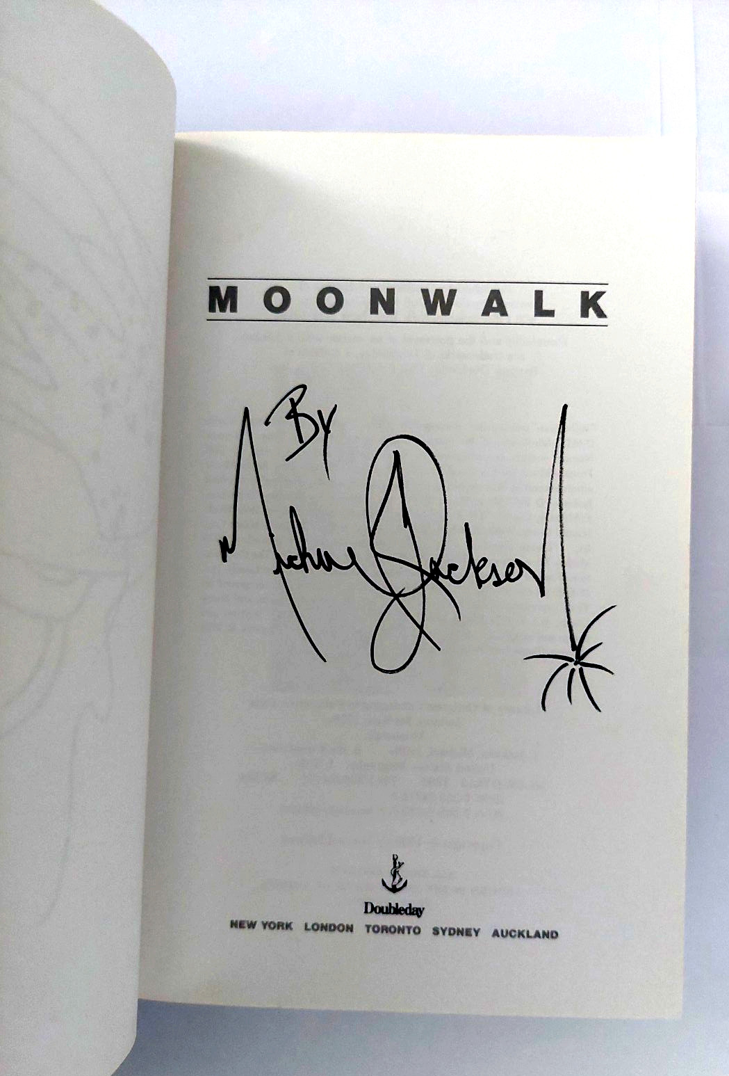 Moonwalk by Michael Jackson 1988 Hardcover NO Dust Jacket 1st Edition