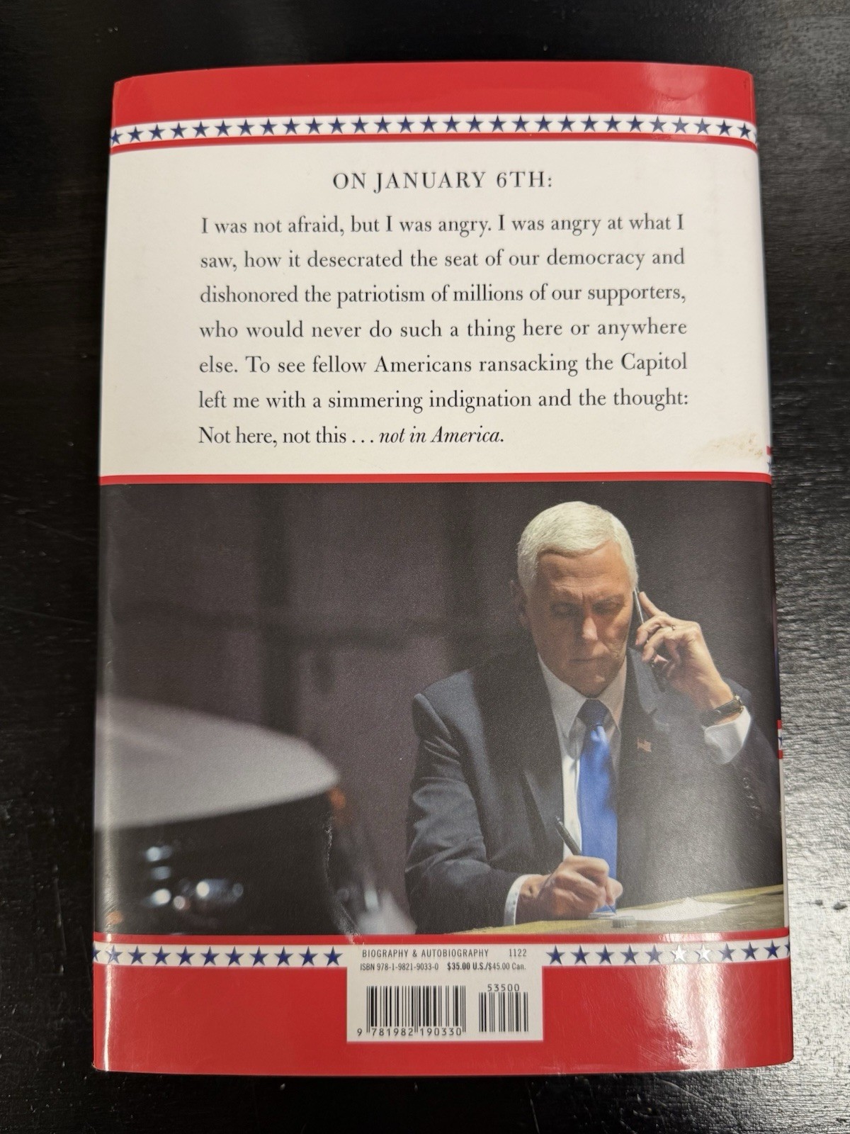 Signed “So Help Me God” by Mike Pence – Like New – Autographed 1st/1st