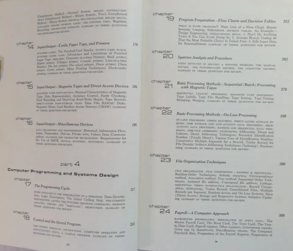 Vintage Computer Programming Book 1966 Automatic Data Processing Elias Awad DJ H