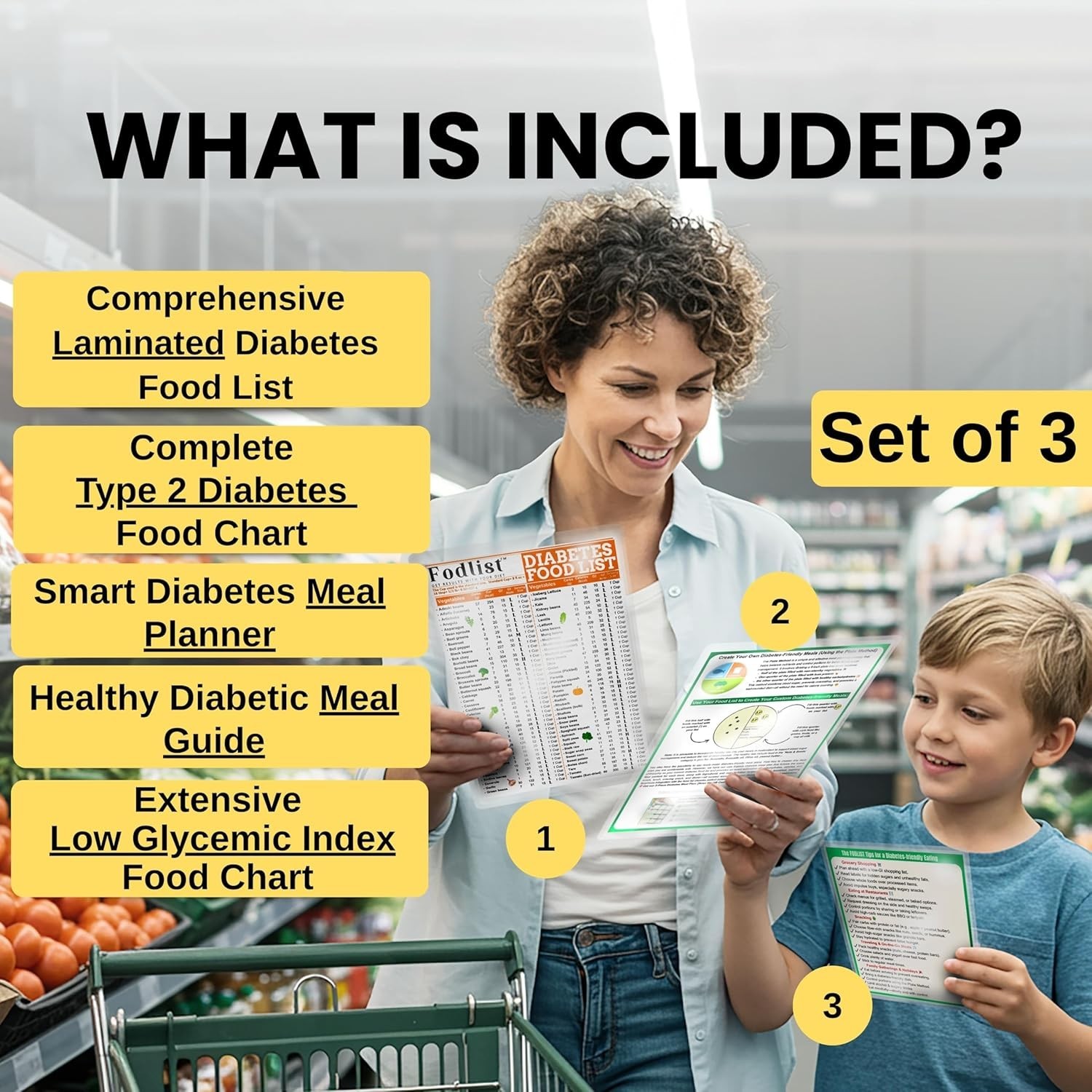 Water-Resistant Diabetic Food List & Glycemic Index Organizer – Portable Comfort