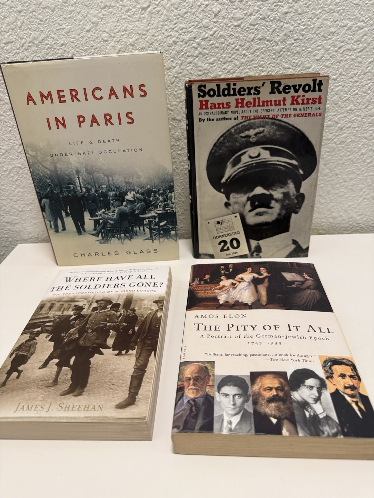 Lot 4 WWII Germany Europe Books Nazi Occupation Soldiers Revolt Jewish History