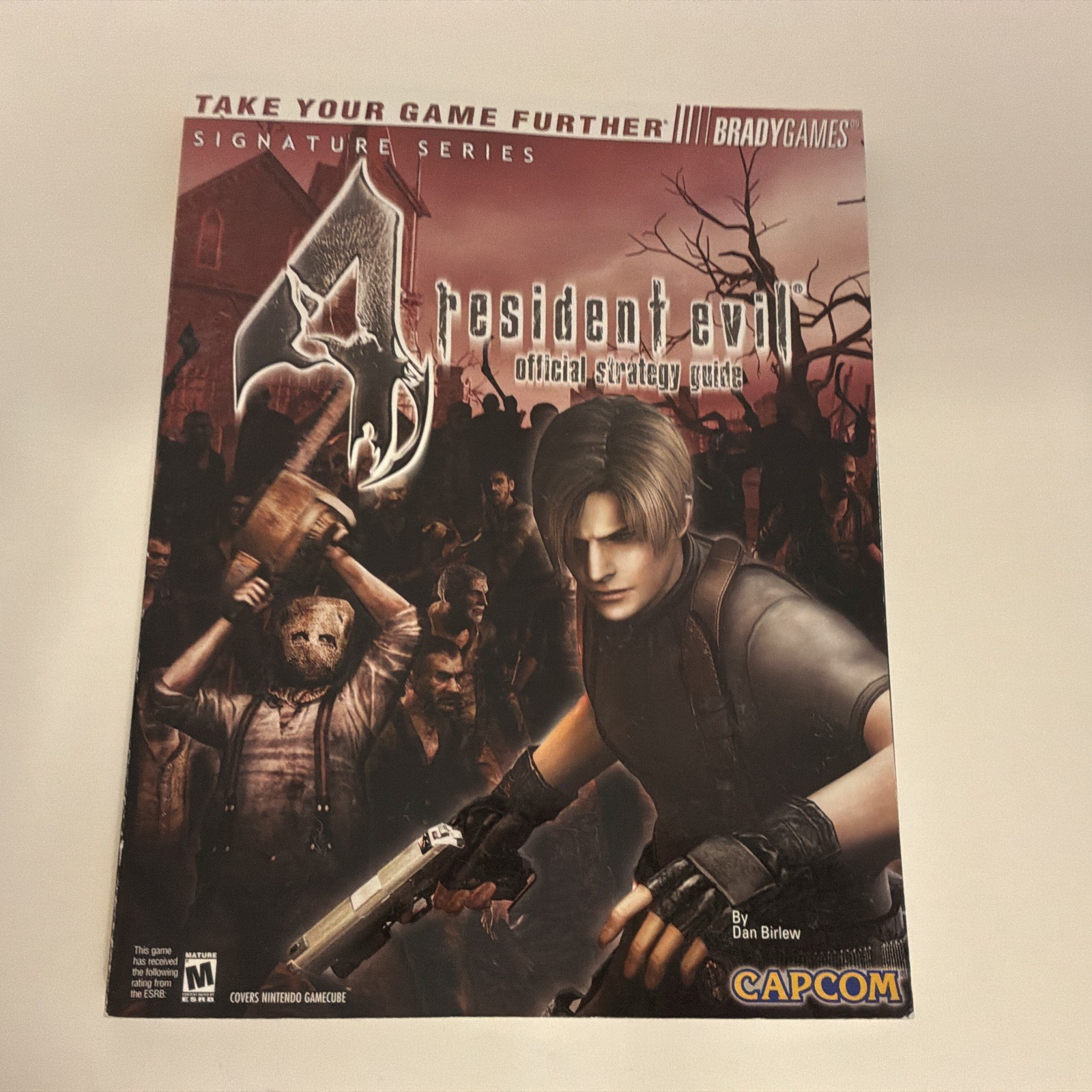 RESIDENT EVIL 4 Official Strategy Guide DOUBLE SIDED POSTER Nintendo Gamecube