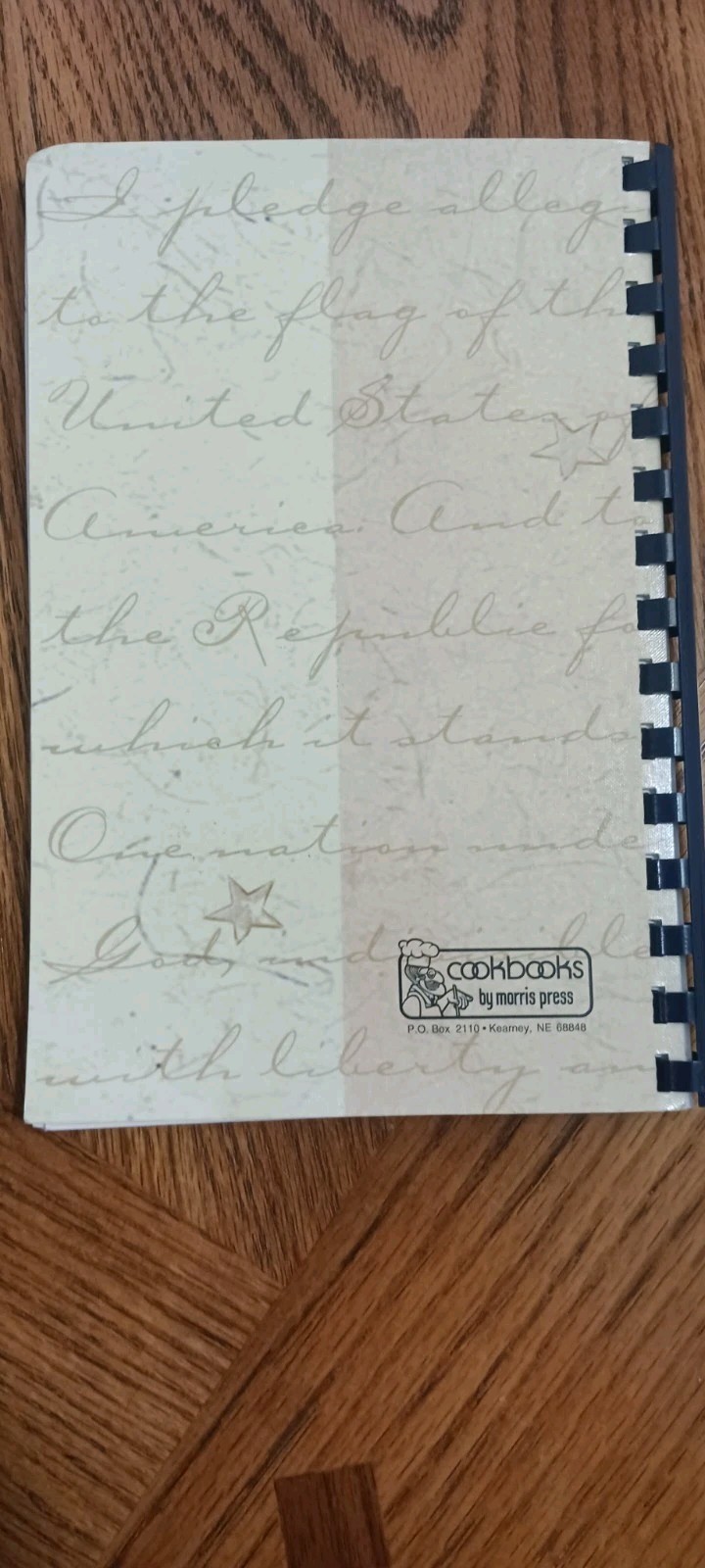 Morris Press Recipe Book-Employees of Indianapolis VA Medical Center