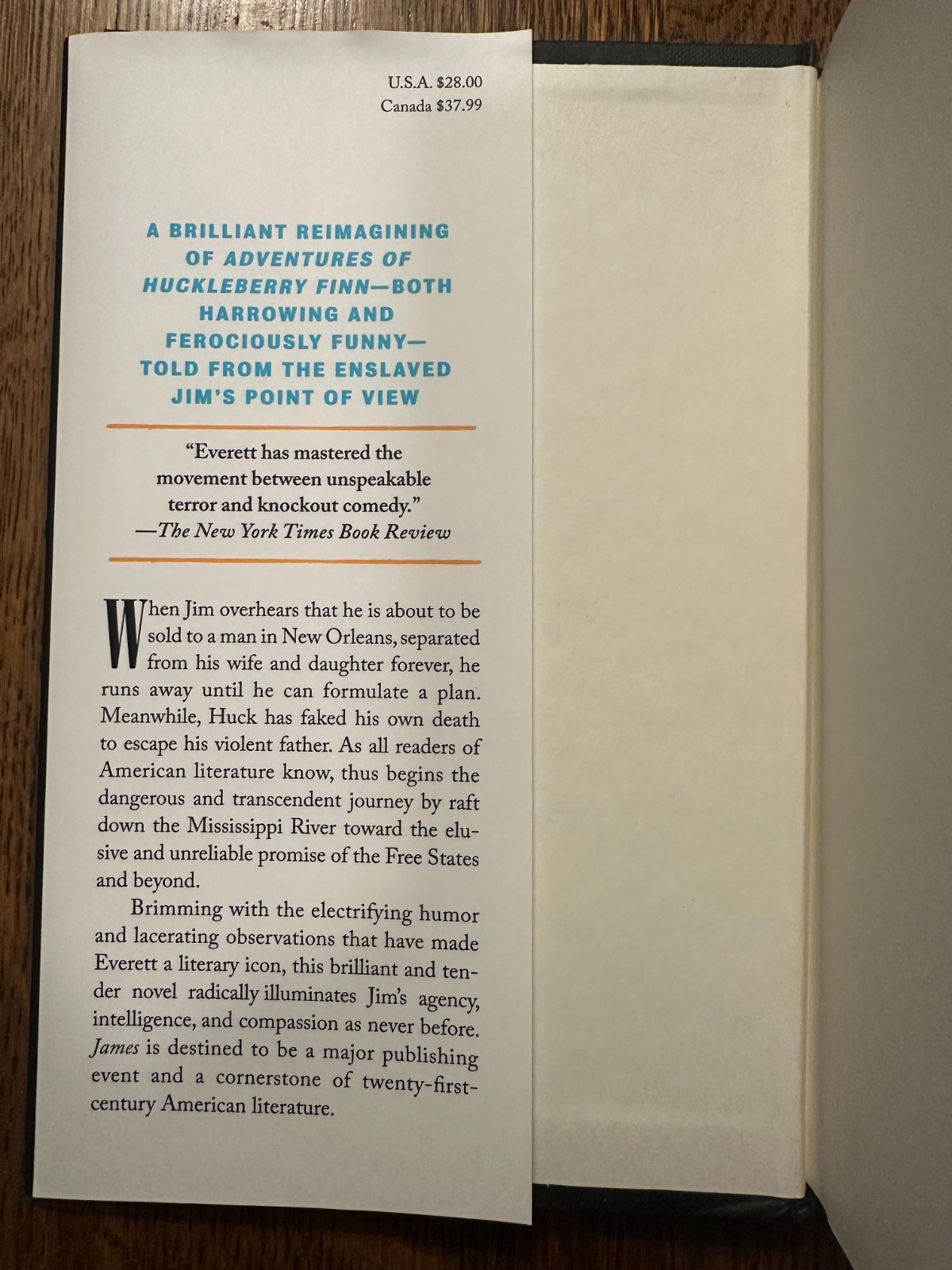 James (Pulitzer Prize Winner): A Novel by Percival Everett (2024, Hardcover)