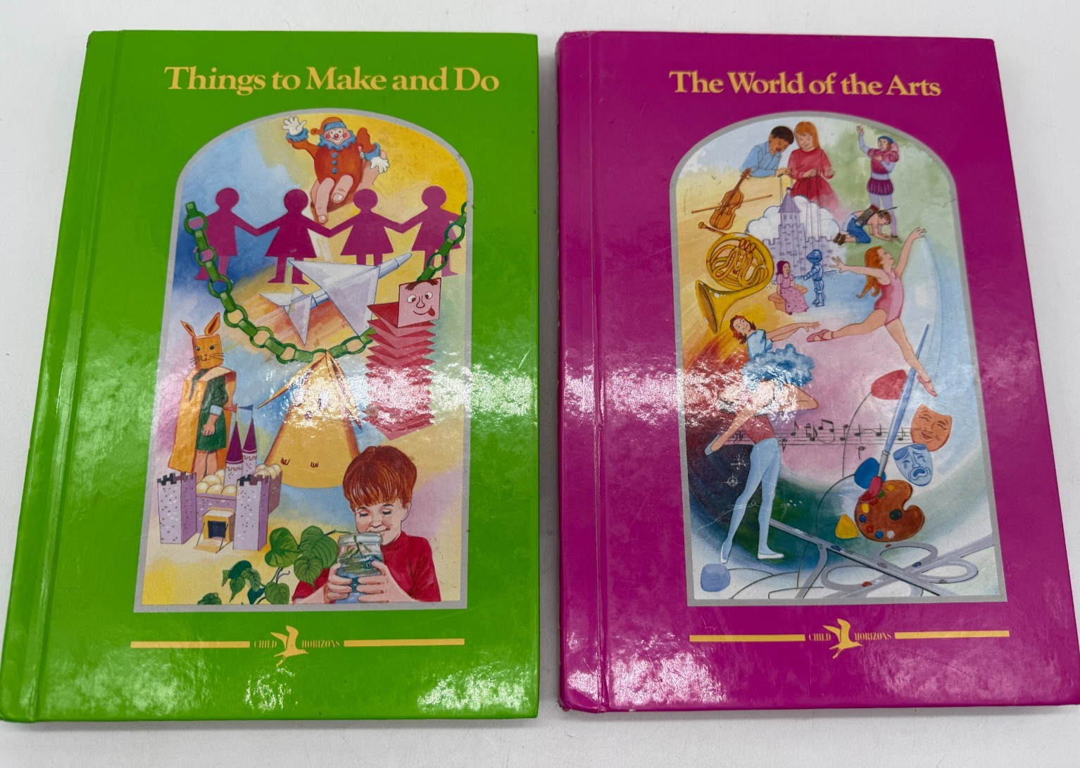 6 Child Horizons Books for Homeschool Base Literature in acceptable cond
