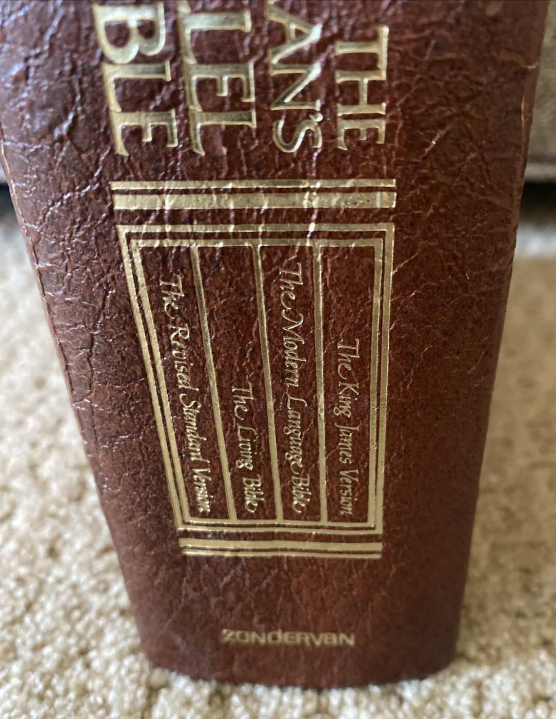 The Layman’s Parallel Bible KJV, MLB, TLB, RSV 1973 Zondervan Hardcover