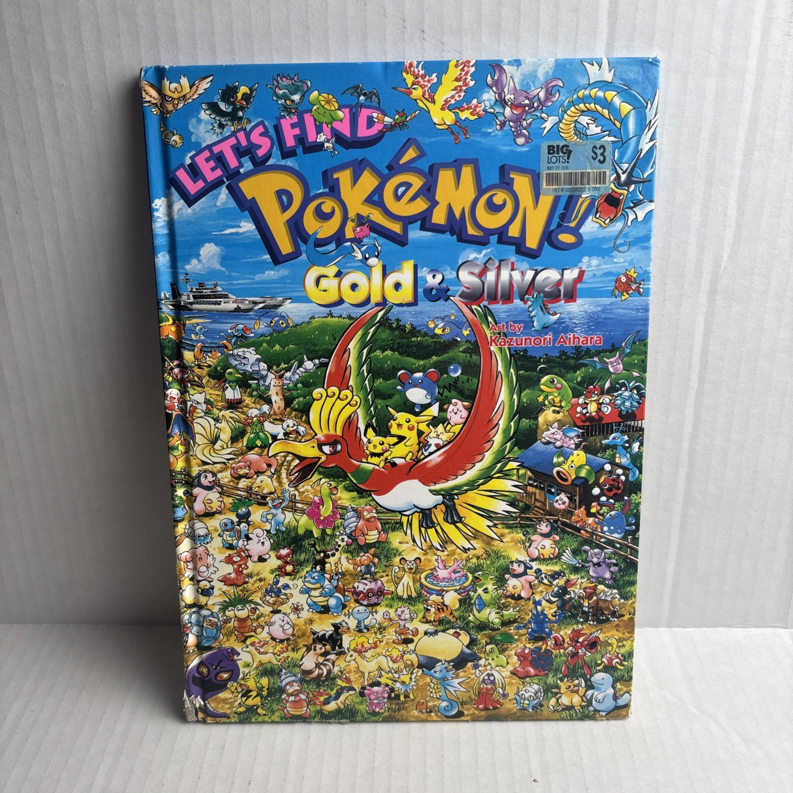 LET’S FIND POKÉMON! GOLD & SILVER Art By Kazuhiro Aihara Hardback Colorful