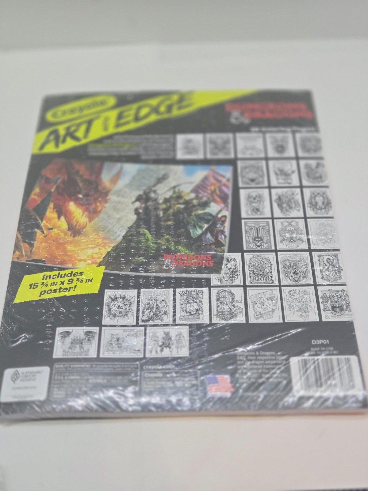Crayola Art with Edge Dungeons & Dragons NEW 28 Pages + 1 Poster NEW