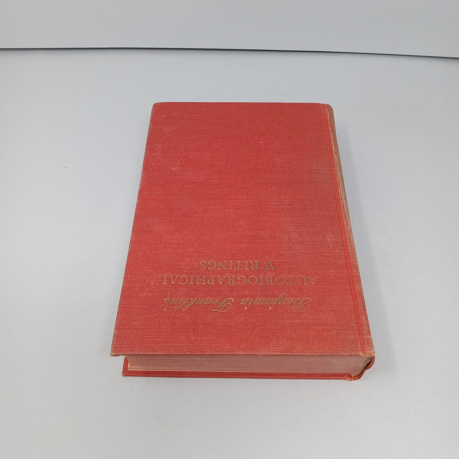 Benjamin Franklins Autobiographical Writings 1952 Viking Press HC Carl Van Doren