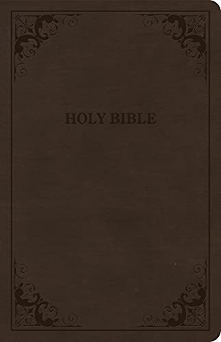 CSB Thinline Bible, Brown Leat – VERY GOOD