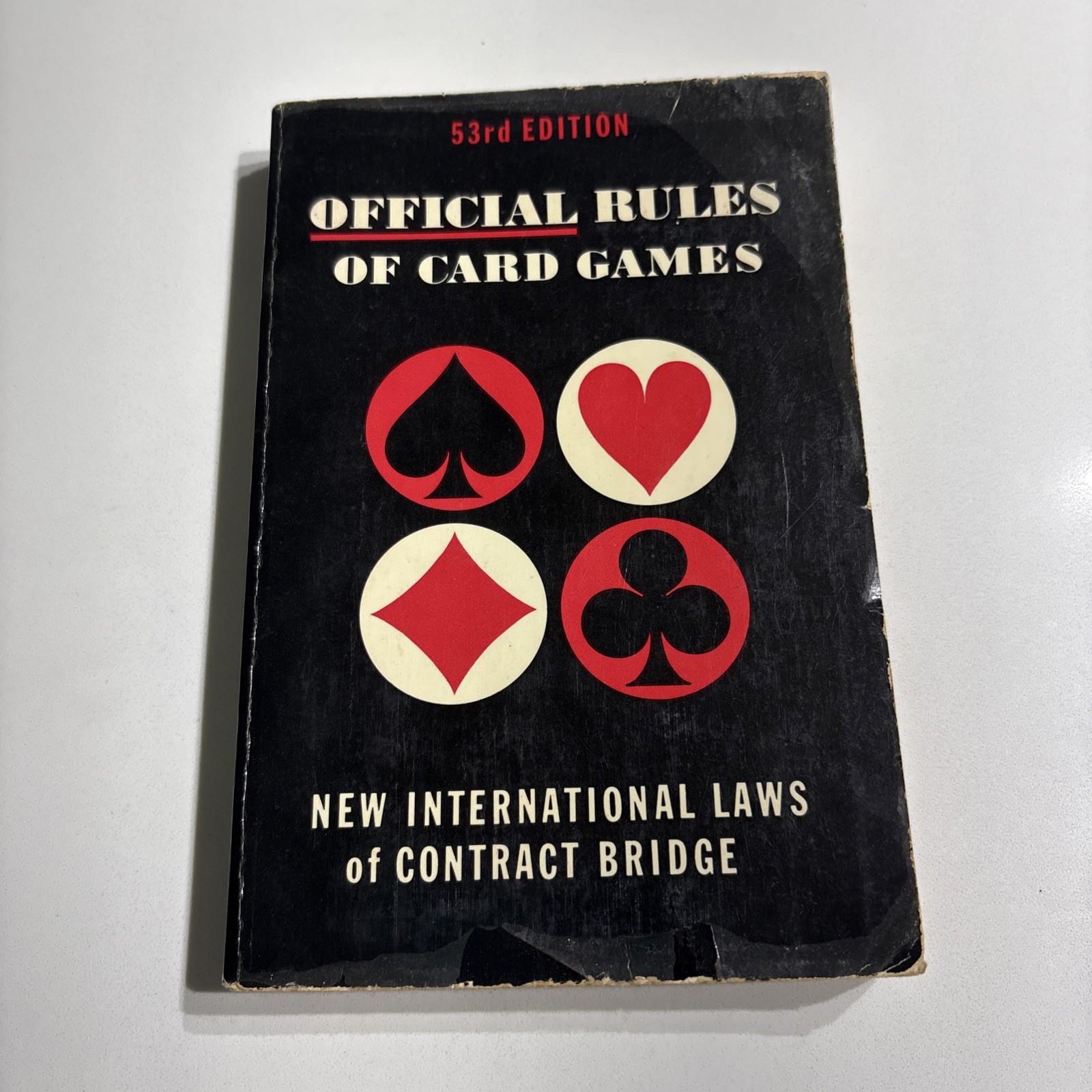 1963 Official Rules Of Card Games 53rd Edition Paperback Poker Bridge Canasta