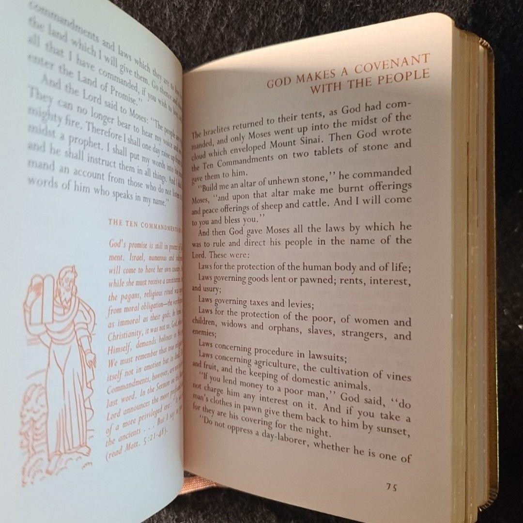 The Bible Story Vol. 1 Rev. Richard Beron 1959 The Catholic Press Hardcover