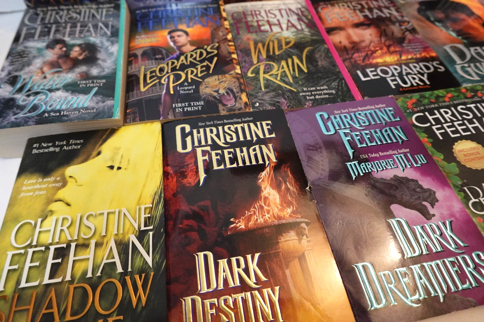 Christine Feehan (Paranormal Romance) paperback book lot (17 books)