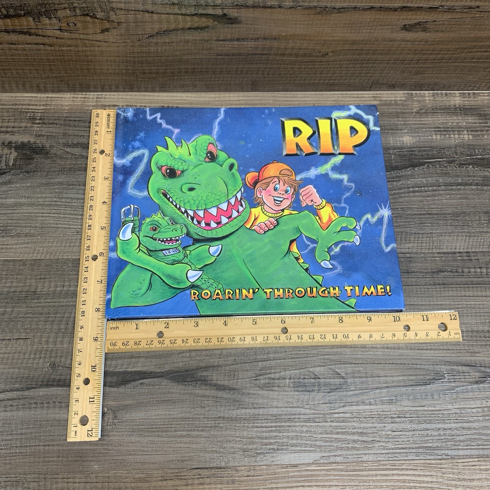 Vtg Rip Roaring Through Time Childrens Book Sounds Fun Dinosaurs Time Travel