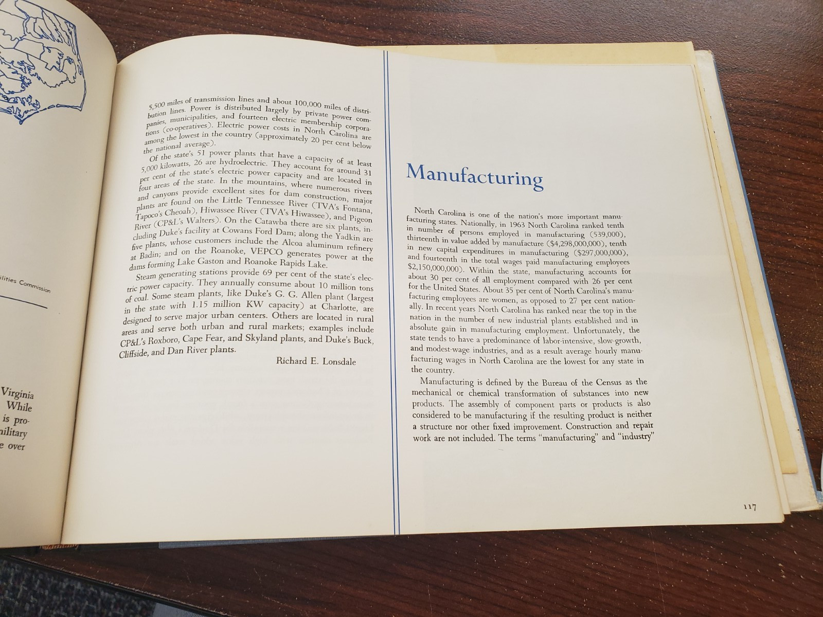 ATLAS of NORTH CAROLINA, by Lonsdale 1967 USED NC Book 158 pages