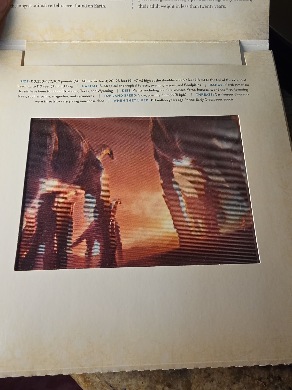 Dinosaur Photicular Hardcover Book Created By Dan Kainen & Kathy Wollard