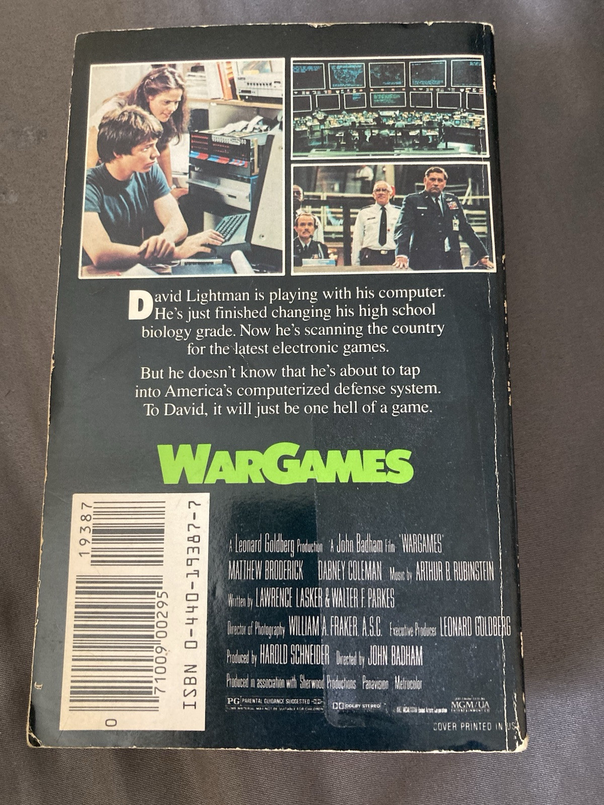 War Games by David Bischoff (1983, First Printing) Dell