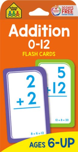 Addition 0-12 Flash Cards – Cards – ACCEPTABLE