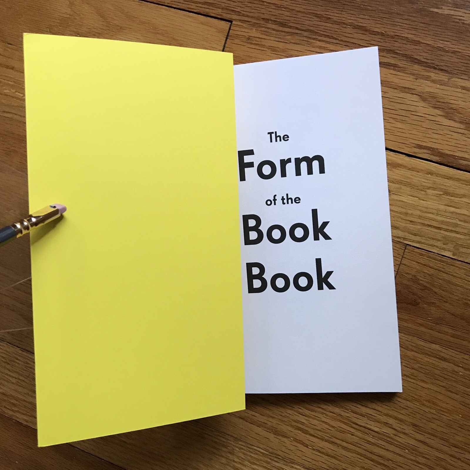 Sara De Bondt & Fraser Muggeridge—THE FORM OF THE BOOK BOOK—2009—Occasional—UK