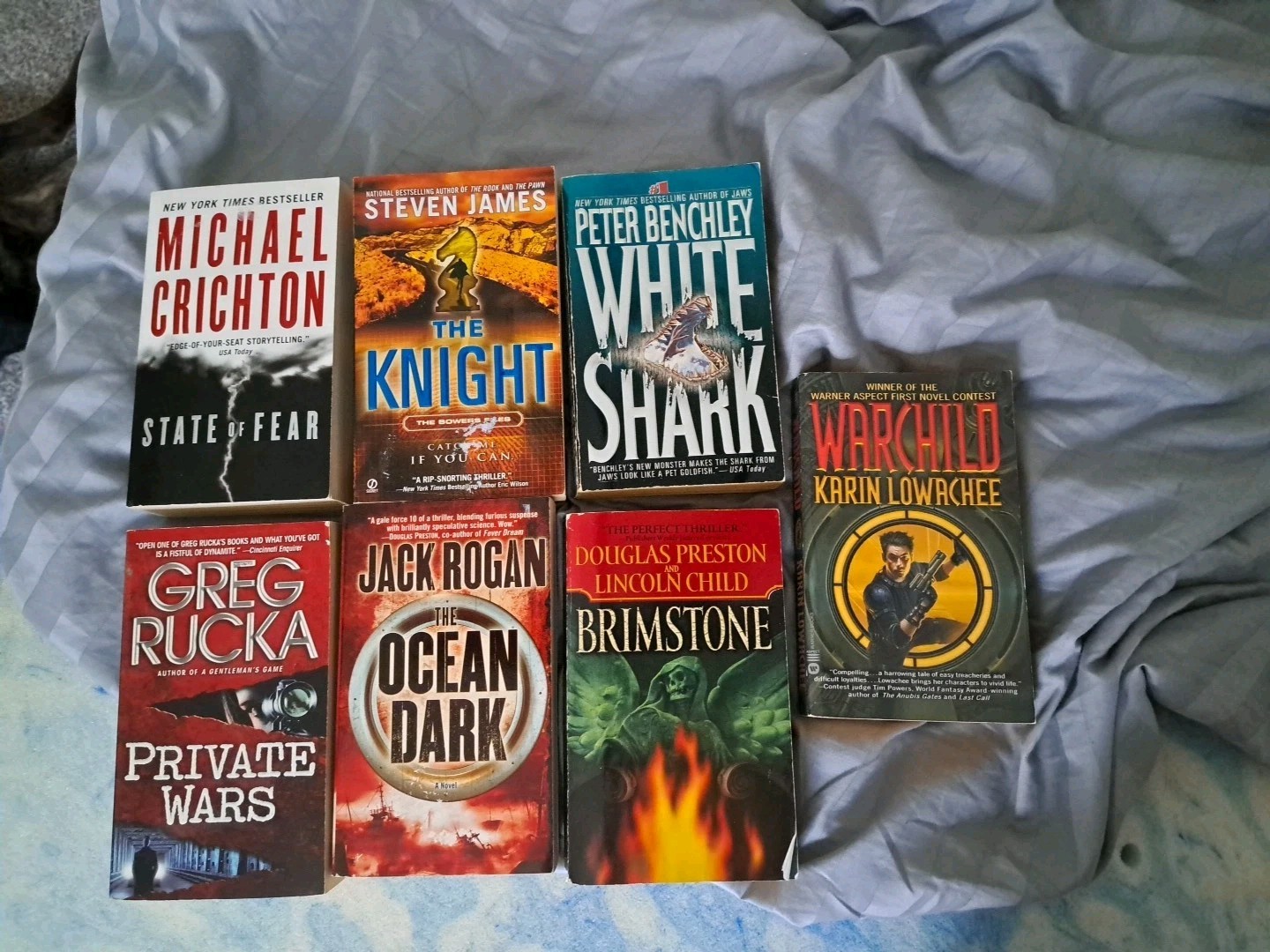 Lot Of 7 Thriller Novels All Different Authors
