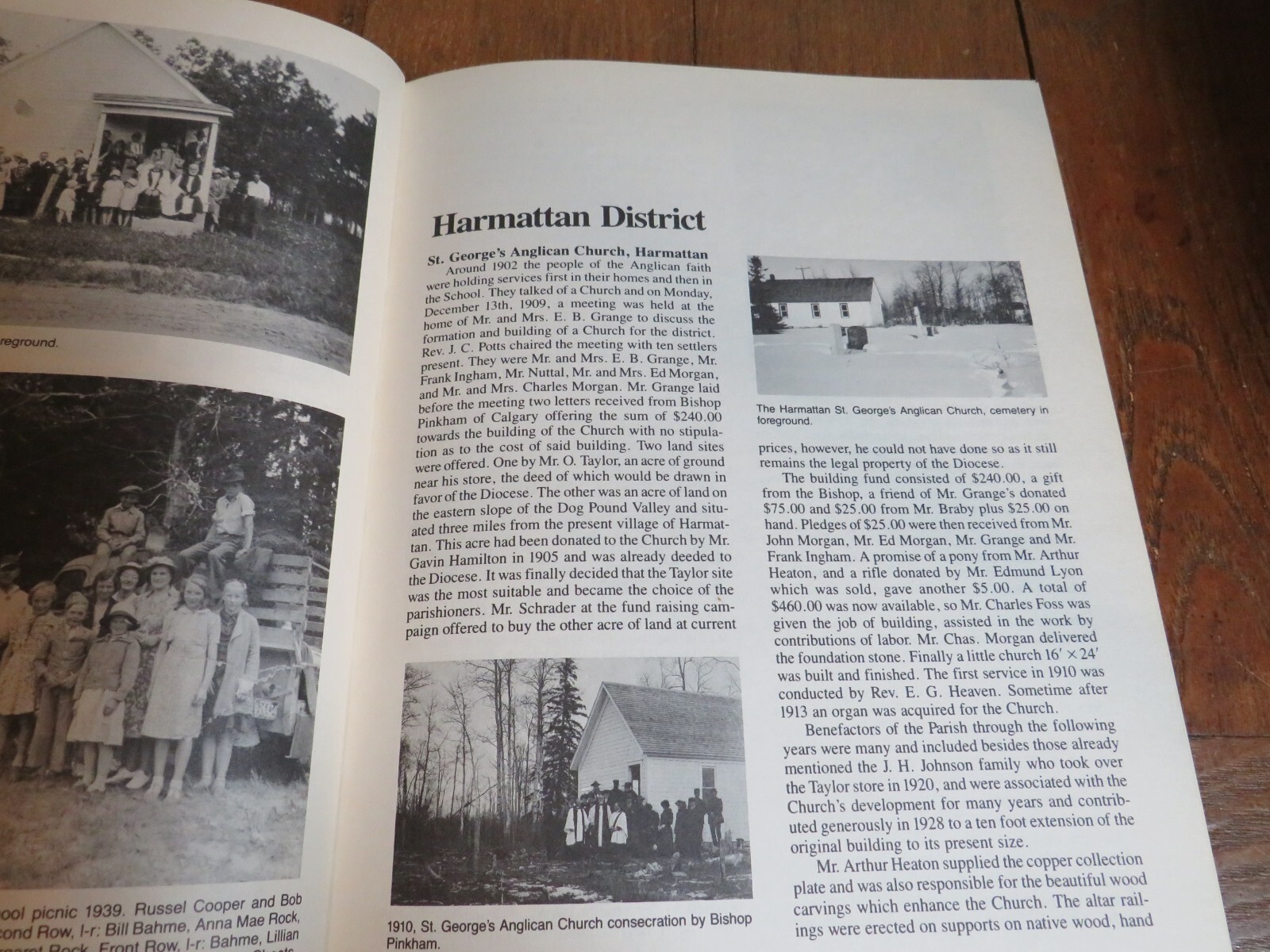 Links of Memory History Book, Harmattan Westward Ho CANADA genealogy 1983 1st ED