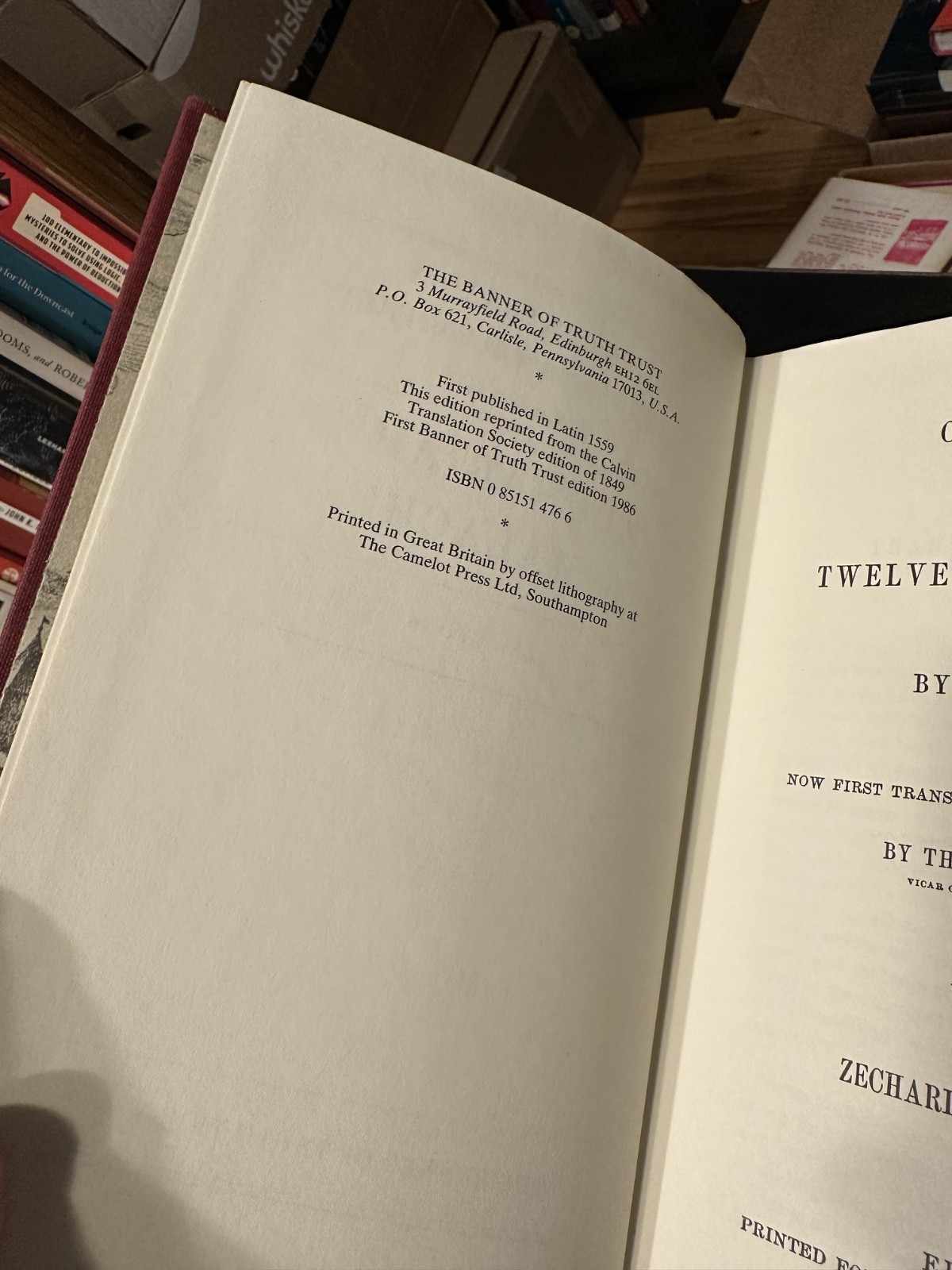 ZECHARIAH & MALACHI John Calvin (Geneva Series) Banner of Truth Volume 5 1986