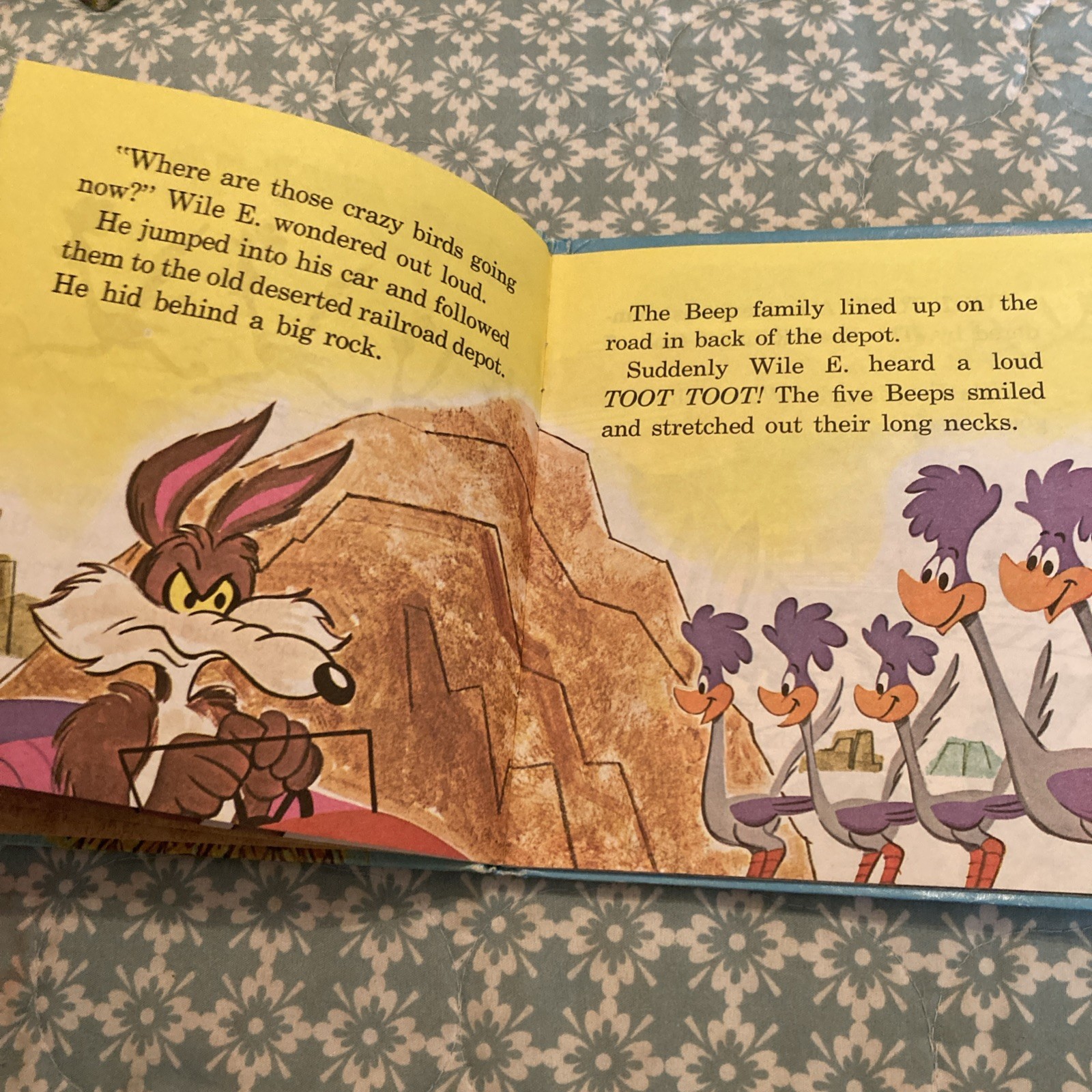 The ROAD RUNNER Tumbleweed Trouble by Jack Woolgar Whitman Tell A Tale Book 1971