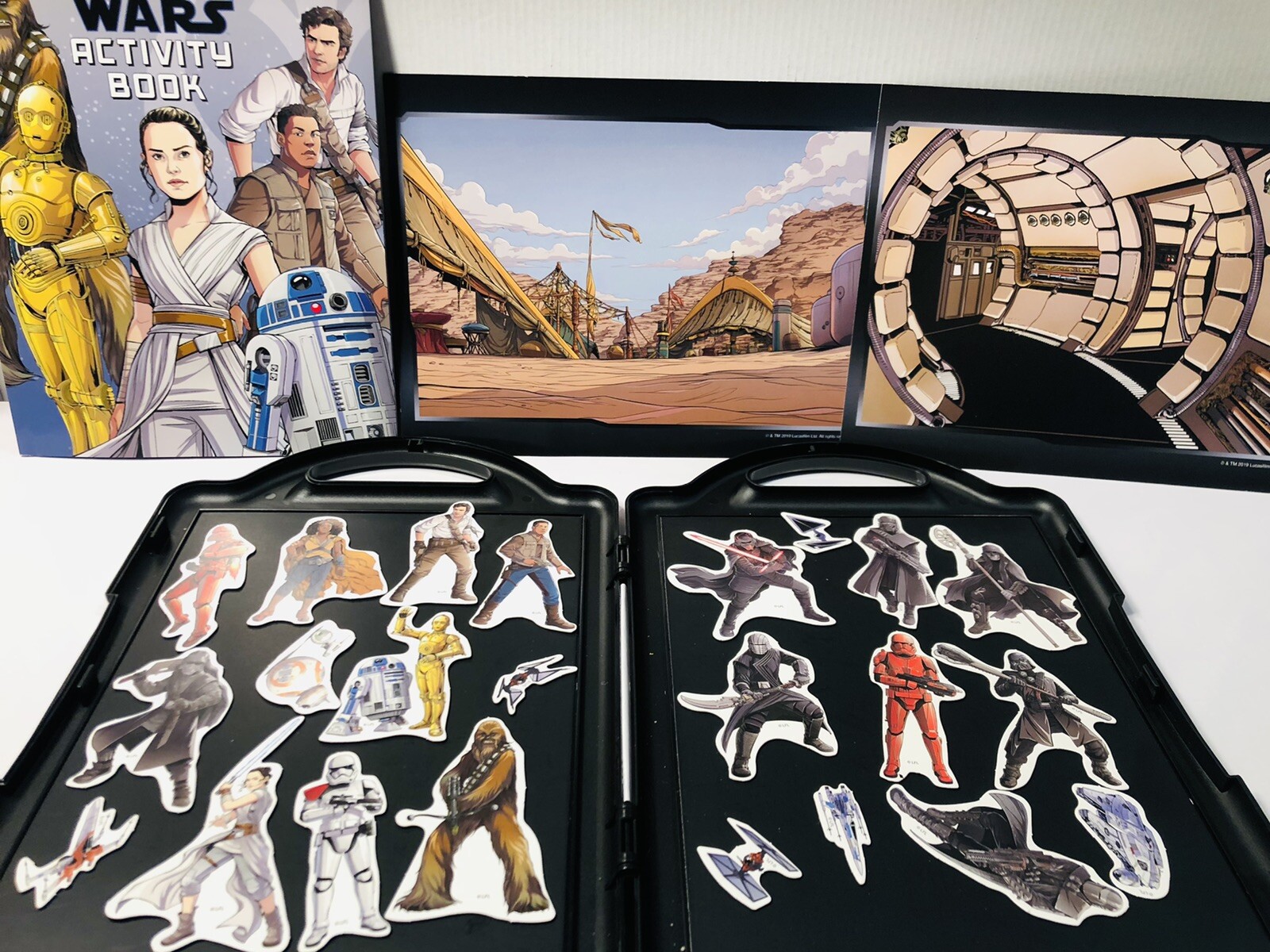 Star Wars – the Rise of Skywalker Book and Magnetic Playset Ages 3+ Pre Owned