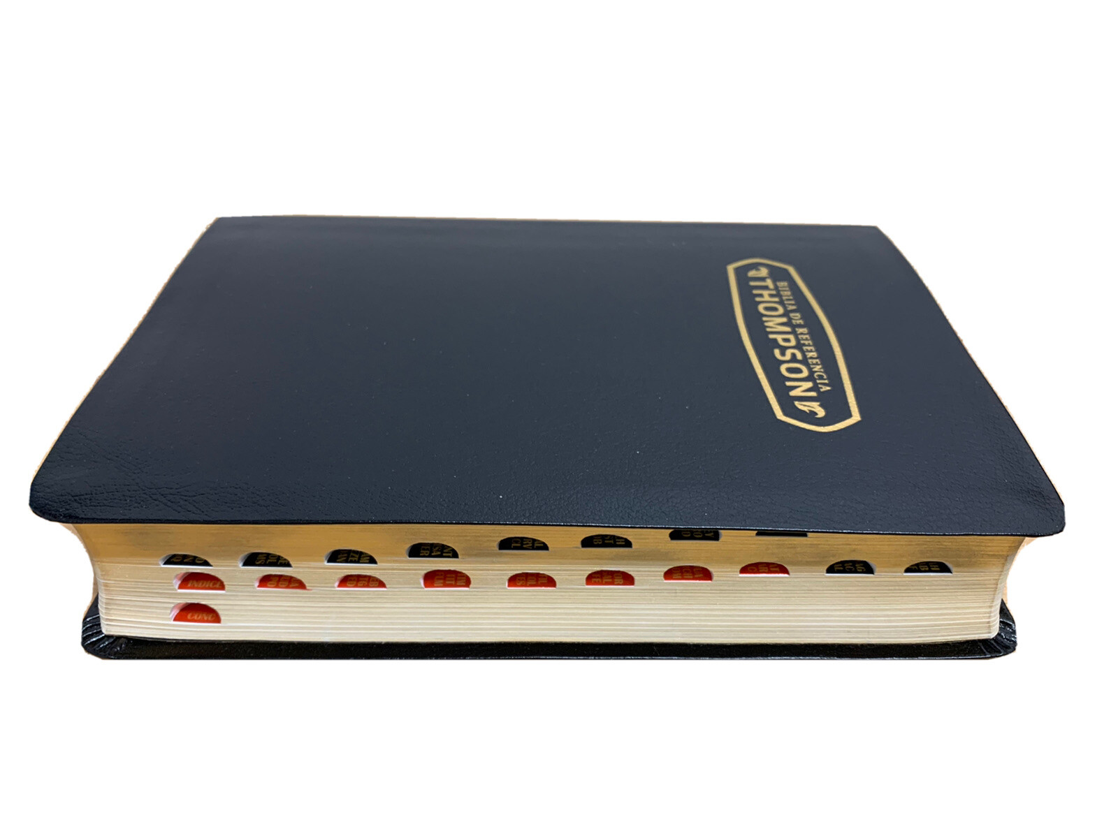 BIBLIA D REFERENCIA THOMPSON REINA VALERA 1960 PIEL FABRICADA CON INDICE NEGRO