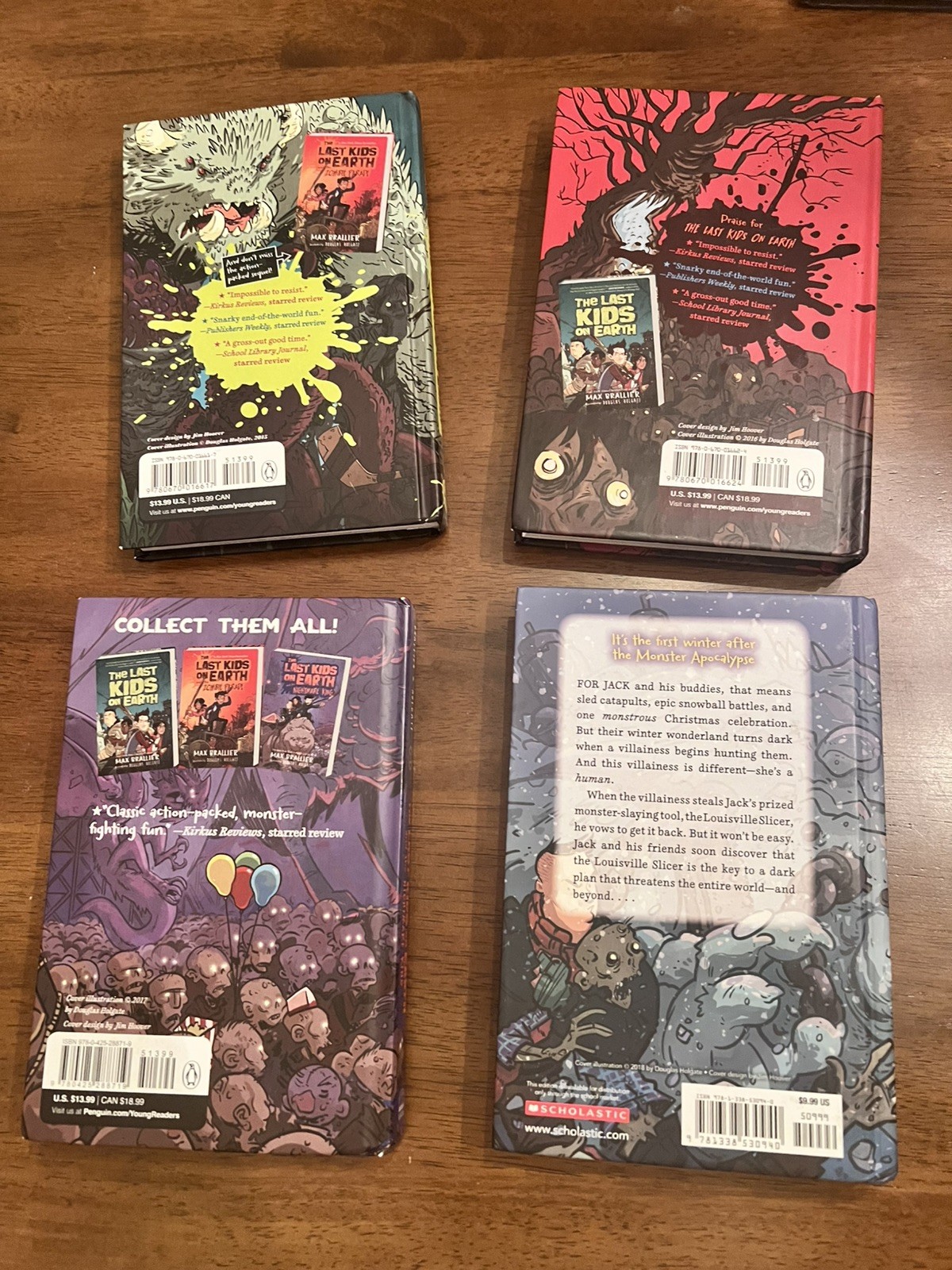 The Last Kids on Earth Hardcover Illustrated Books Set of 4 (First 4 books)