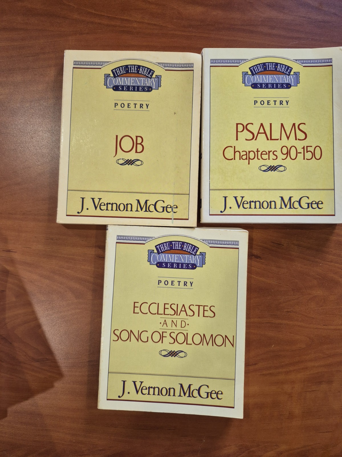 J Vernon McGee Thru The Bible Commentary Series Lot Of 11 Assorted Volumes