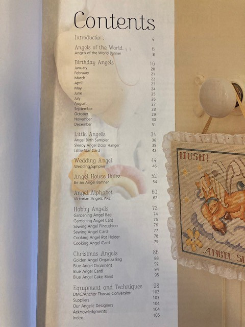 Cross Stitch Angels Book Hardcover Over 30 Designs 105 Pages 2004 UK