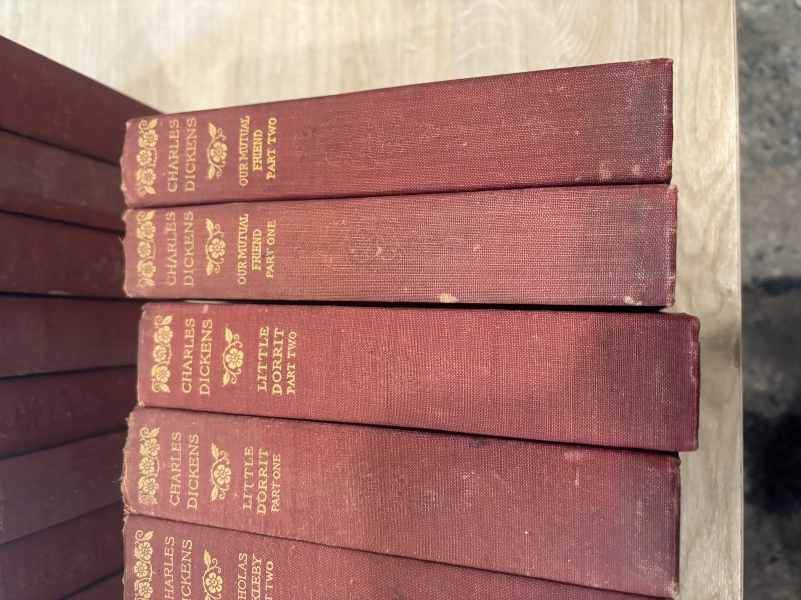 WORKS OF CHARLES DICKENS ~23 Volume Set ~ P. F. Collier c.1911 ~ Anniversary Ed.