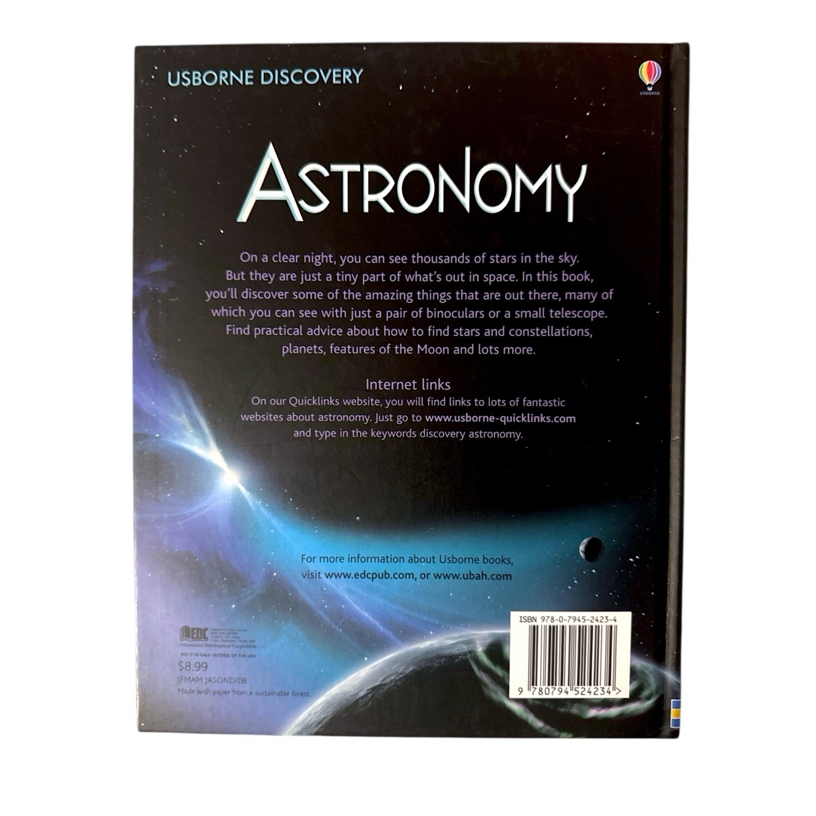 Usborne Discovery Astronomy Kids Space Science Book Hardcover
