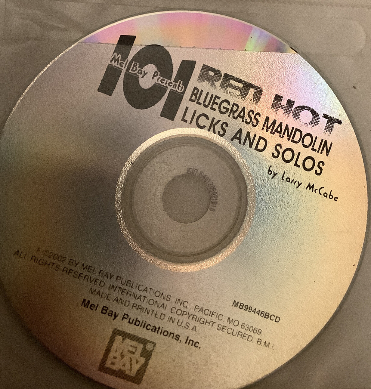 101 Red Hot Bluegrass Mandolin Licks & Solos L. McCabe Includes CD