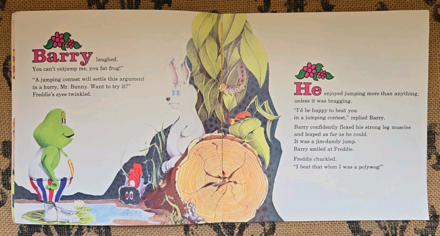 Stories about Frogs Childrens Book Lot Freddie the Frog, Hoppy Long Legs, Gorky
