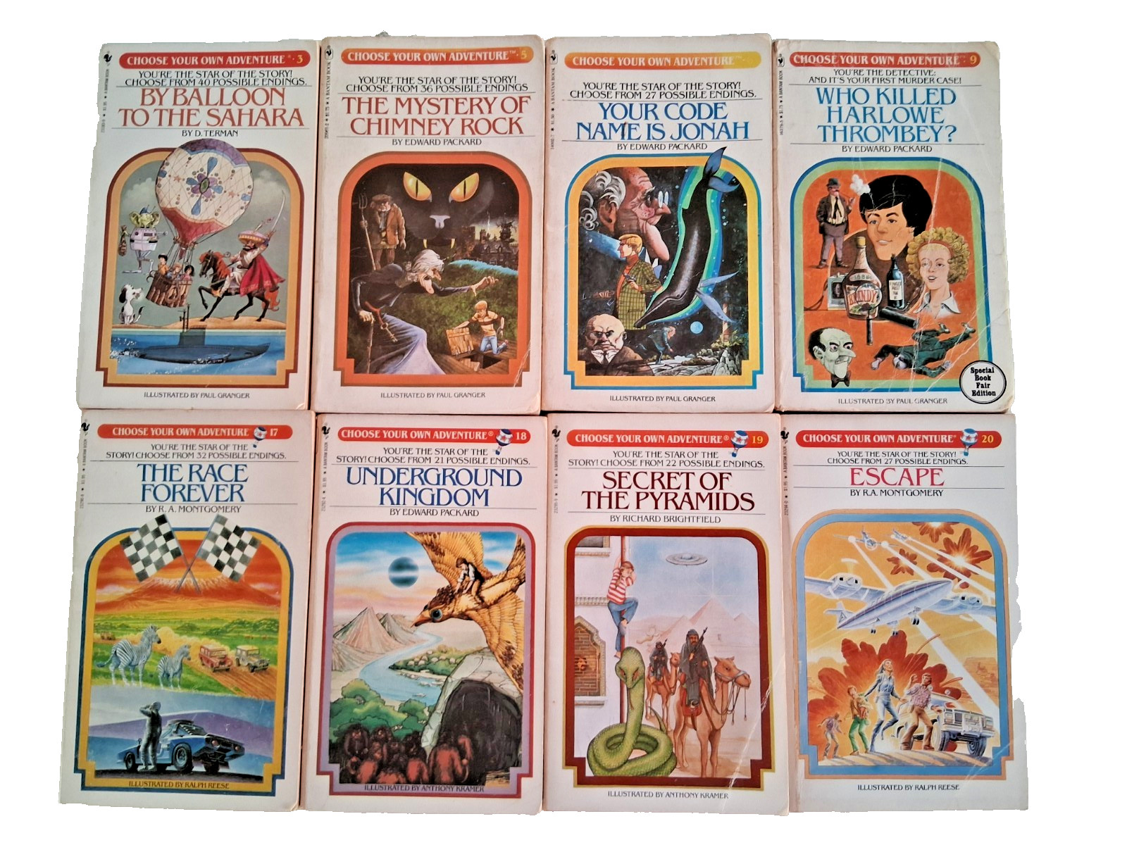 VINTAGE REAL 1980s Choose Your Own Adventure CYOA Lot Of 18 + 7 Which Way Books