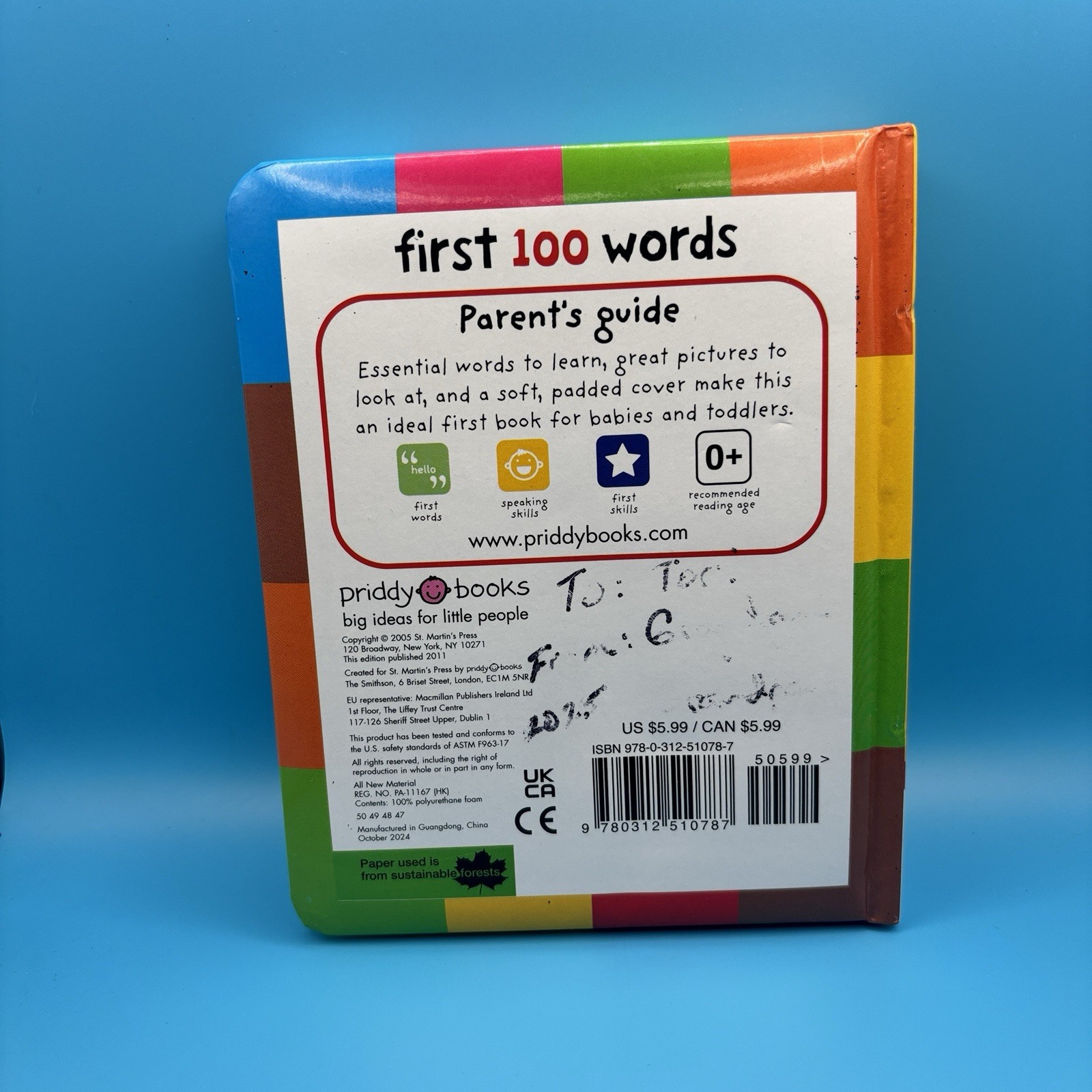 First 100 Words: A Padded Board Book