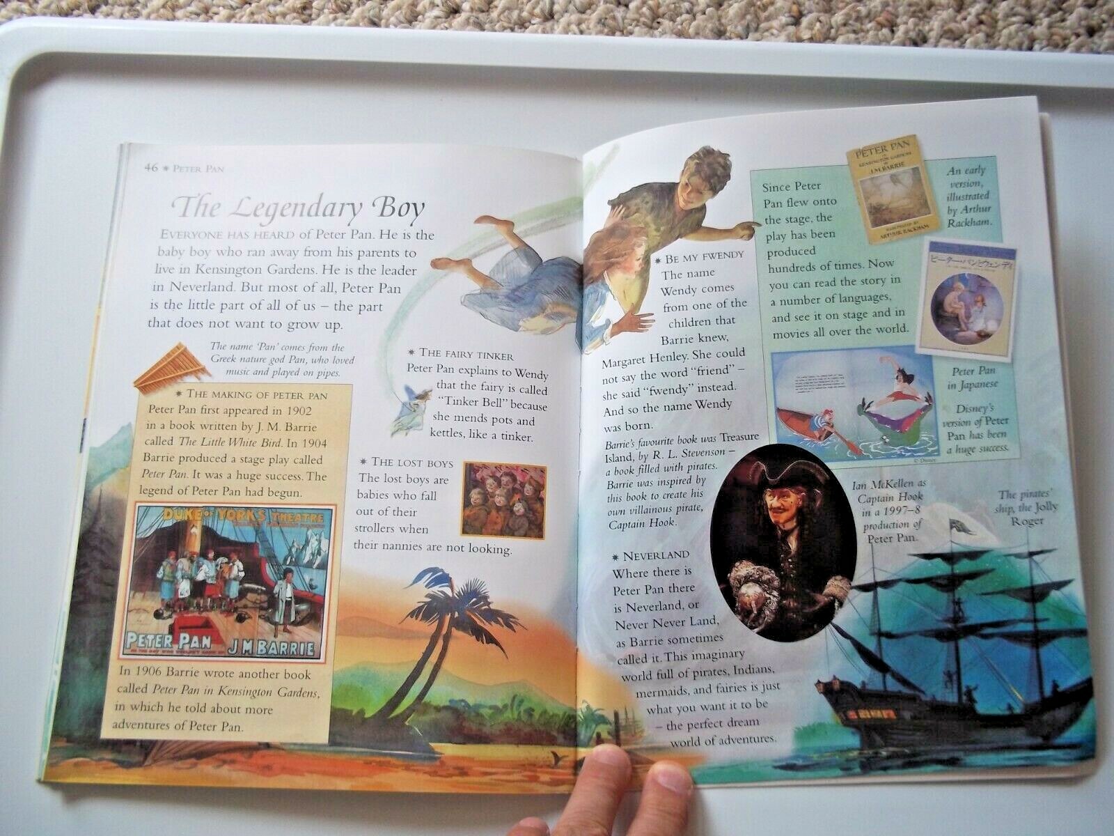 PETER PAN By J. M. BARRIE, Adapted By Michael Johnstone – DK BOOKS 1998 Book