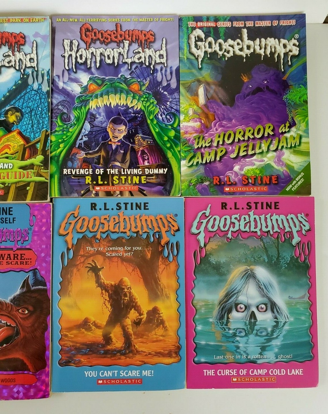 Lot of 10: 7 Goosebumps (1990s), 2 Horrorland (2000s), 1 Graphic Novel (1995)
