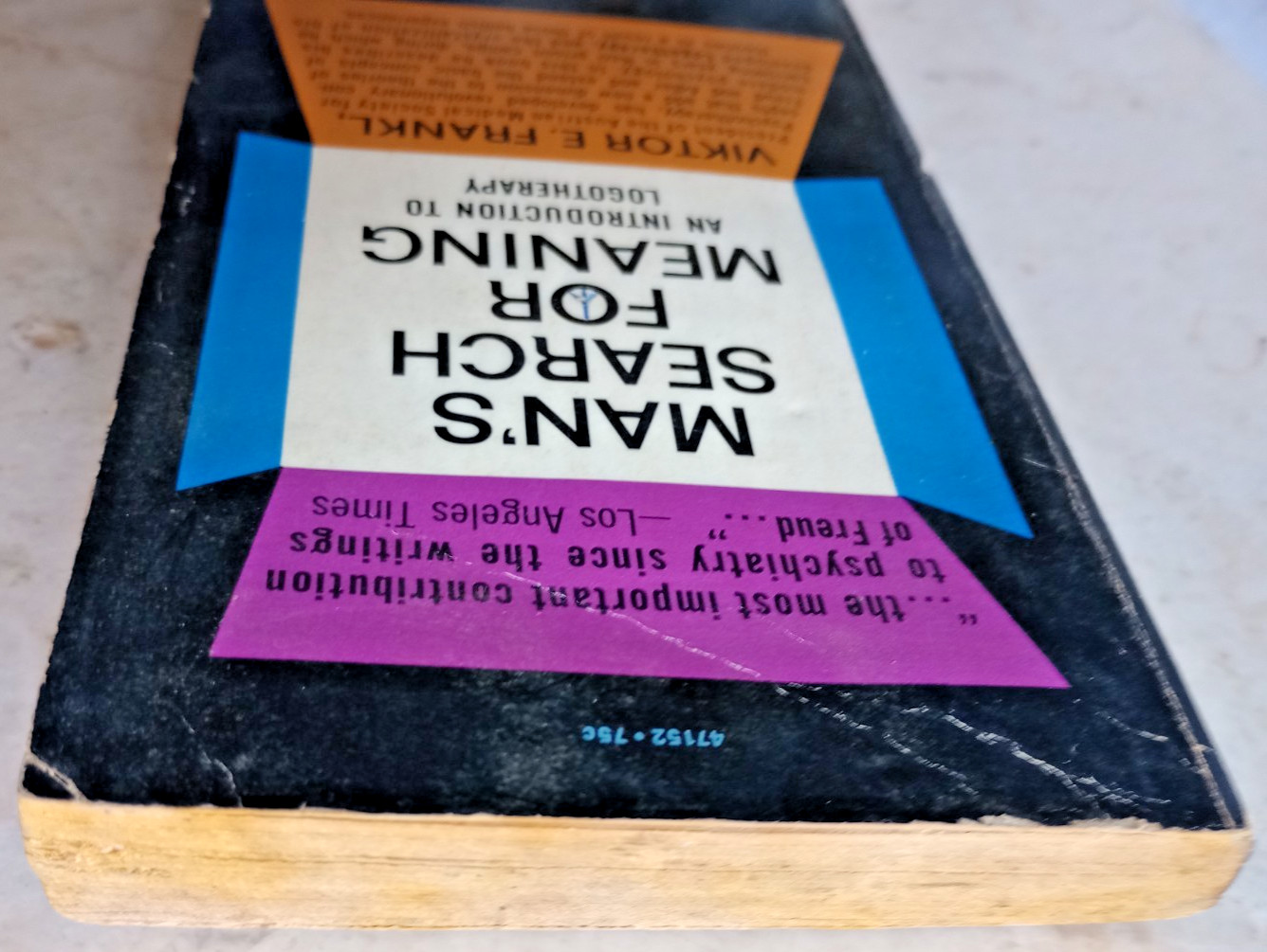 1969 WASHINGTON 16THpt MAN’S SEARCH FOR MEANING VIKTOR FRANKL PB/PAPERBACK BOOK