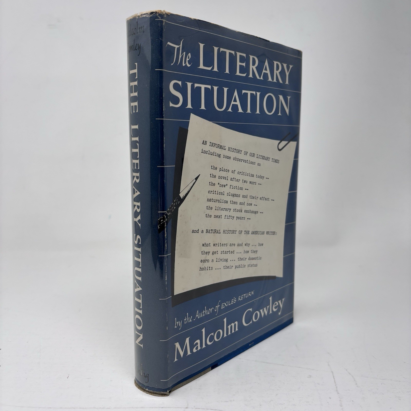 Literary Situation by Malcolm Cowley 1954 HC DJ Viking Press
