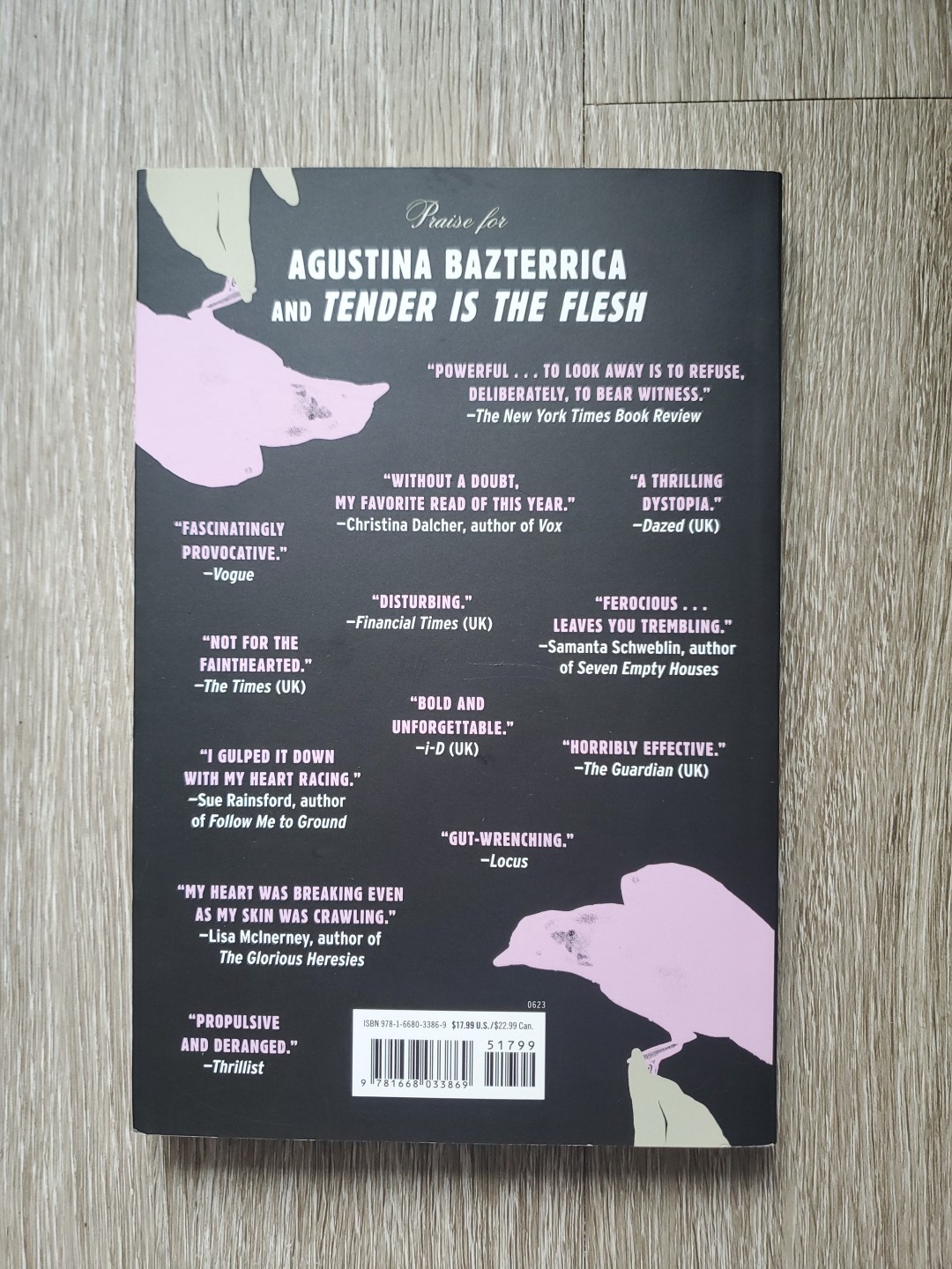 Nineteen Claws And A Blackbird By Augustina Bazterrica (2023) (New Paperback)