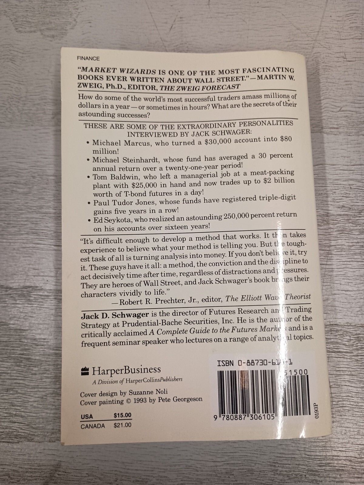Market Wizards : Interviews with Top Traders Jack D., Schwager, J