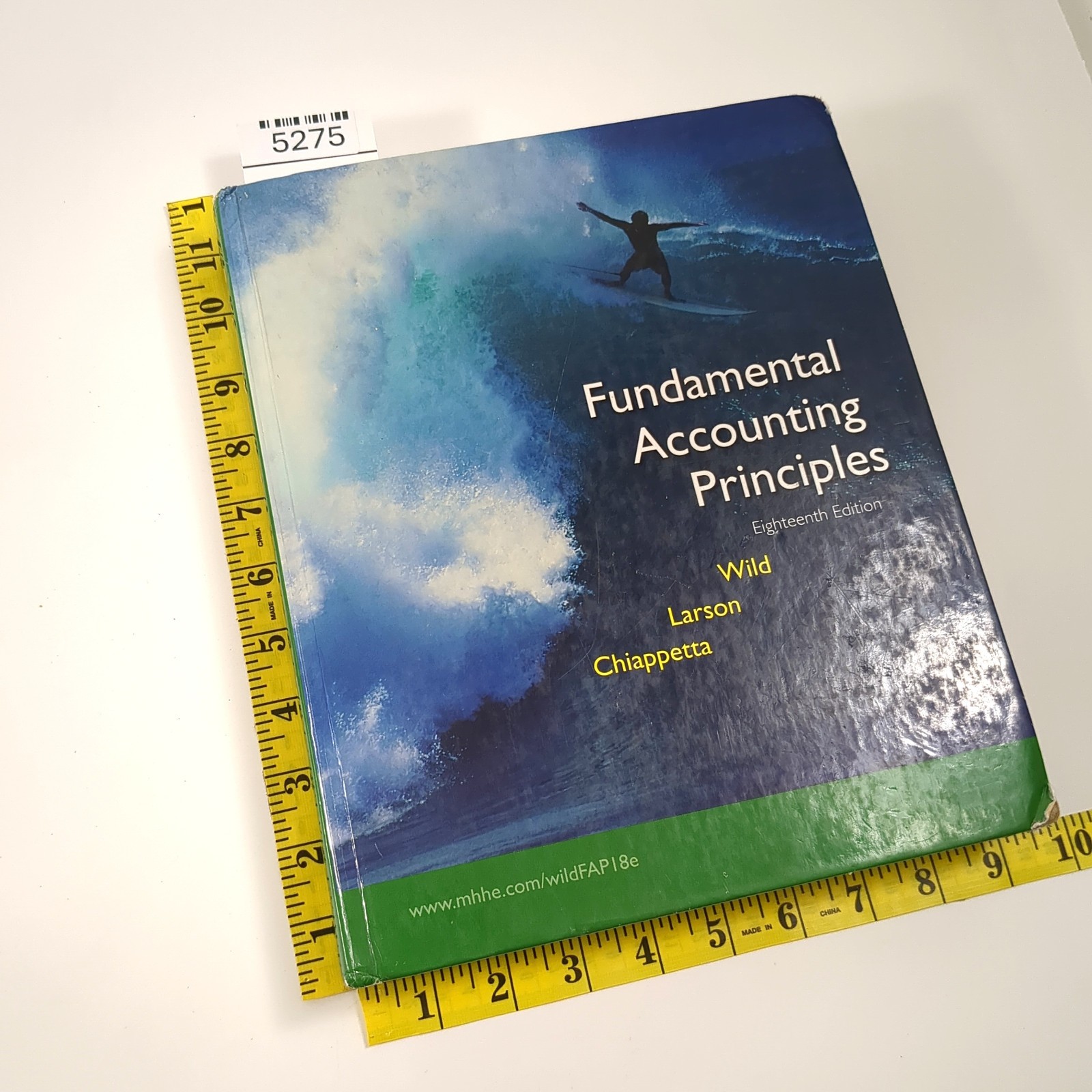Fundamental Accounting Principles 18th Edition Hardcover Book Wild Larson 2007